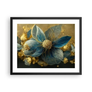 Plakat w czarnej ramie - Zakwitnąć złotem - 50x40 cm