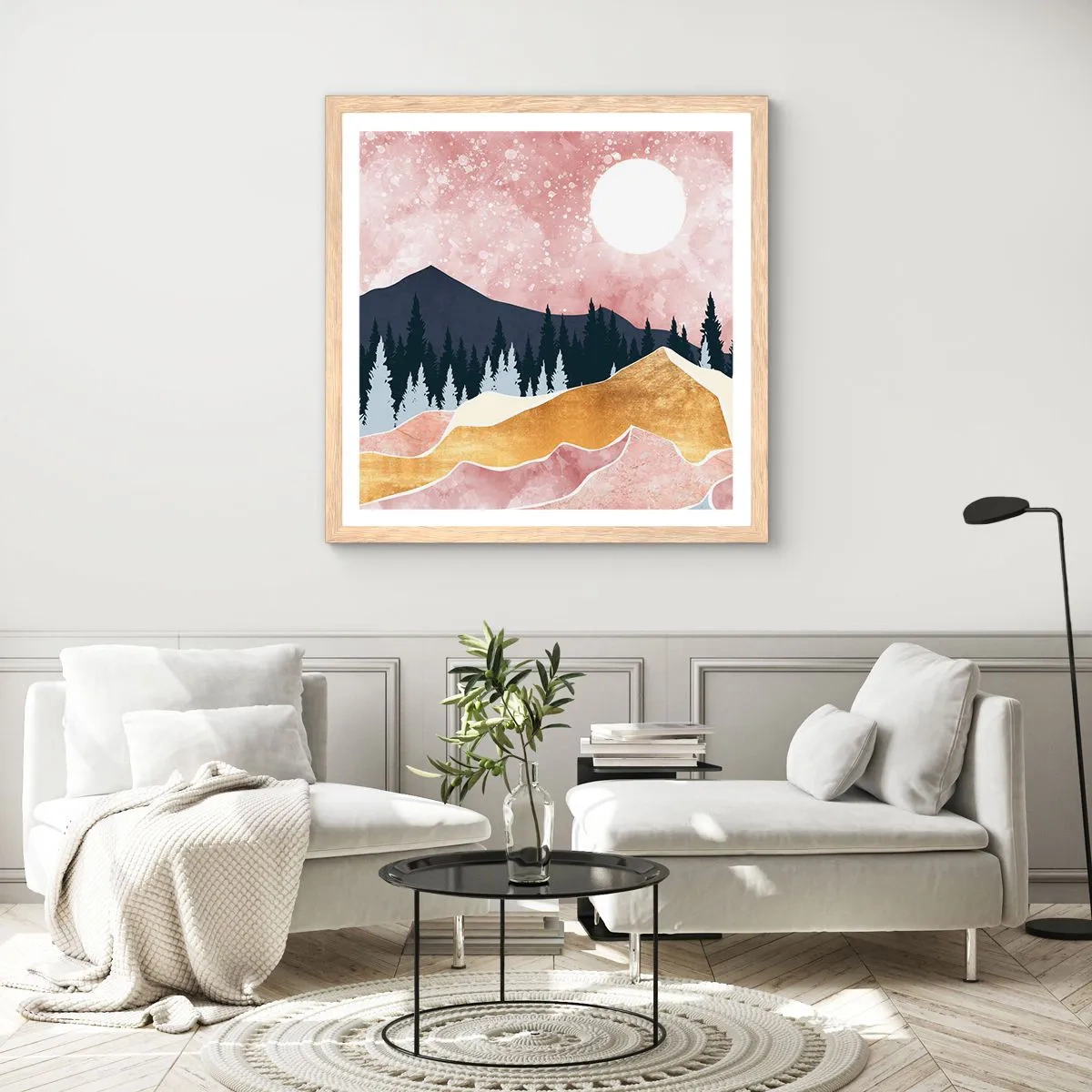 Plakat w ramie jasny dąb - Nocna straż - 40x40 cm