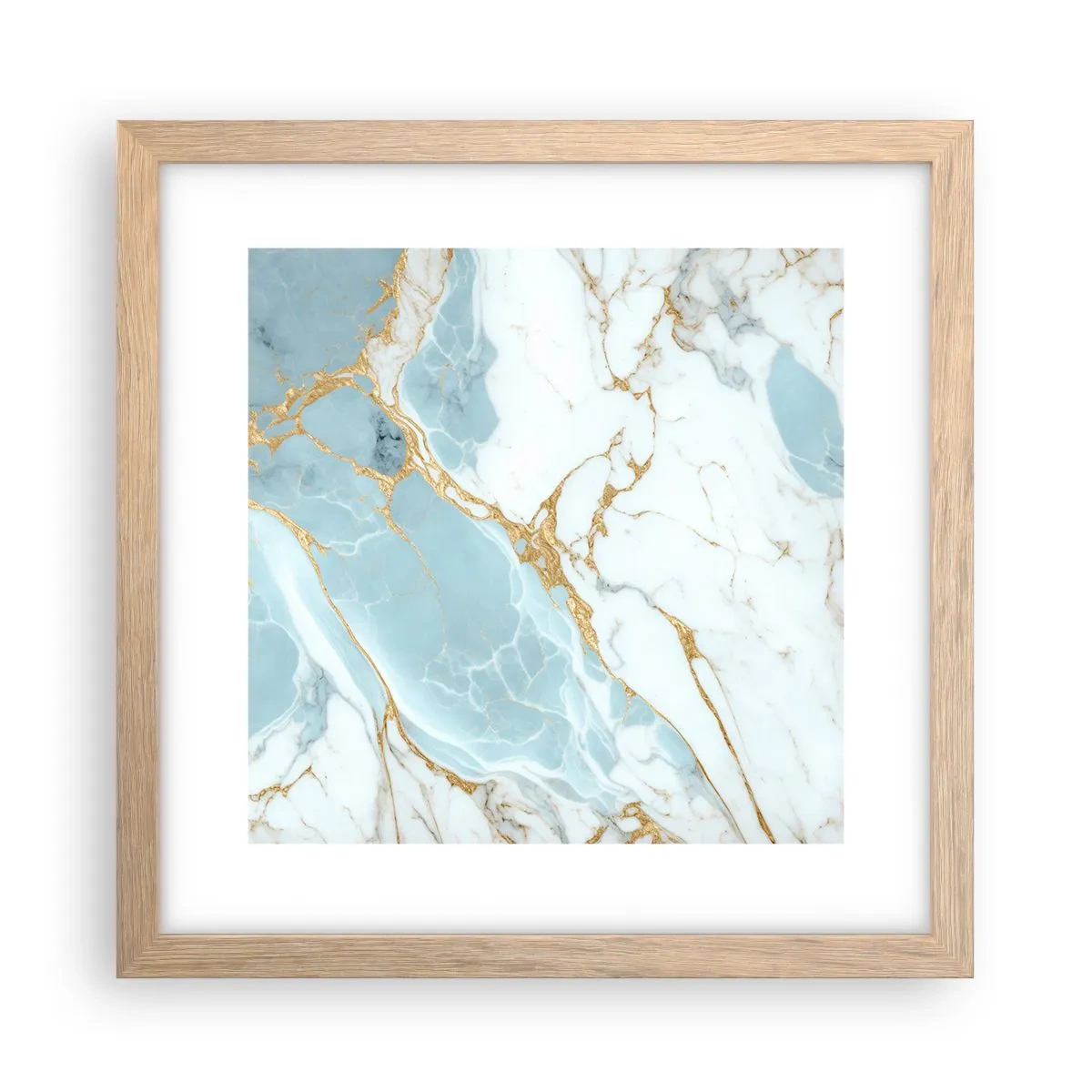 Plakat w ramie jasny dąb - Bogactwo kamienia - 30x30 cm