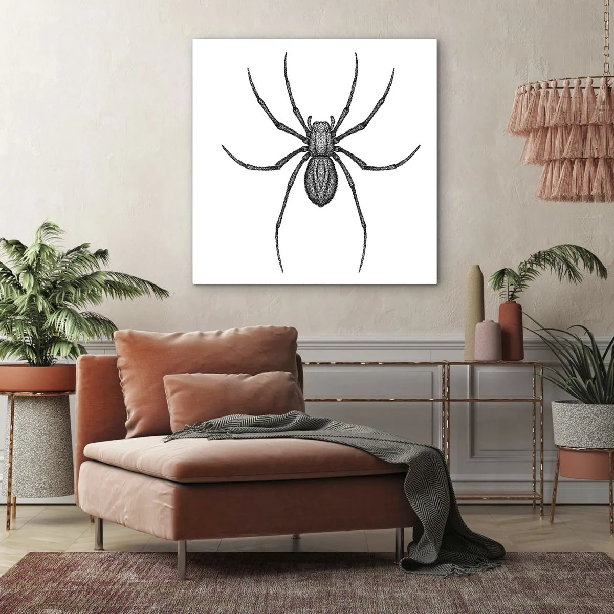 Obraz na płótnie - Niepokojąca precyzja - 40x40 cm