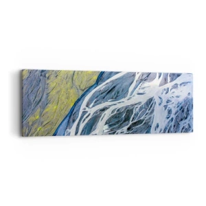 Obraz na płótnie - Naskalne malowidła natury - 90x30 cm