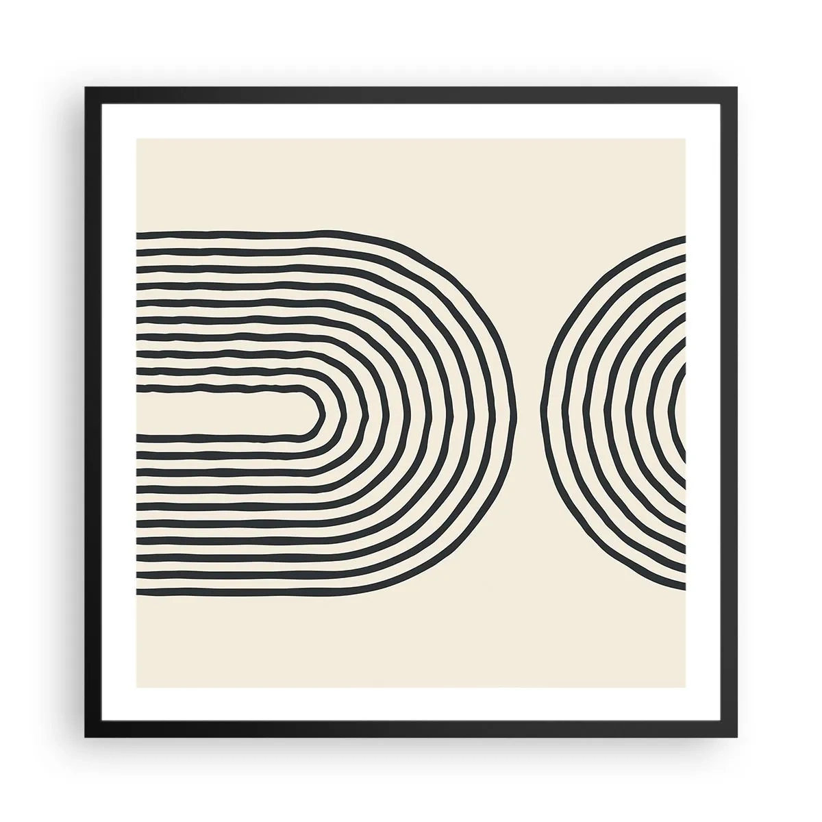 Plakat w czarnej ramie - Już za chwilę… - 60x60 cm