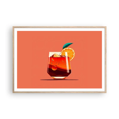 Plakat w ramie jasny dąb - Letnie orzeźwienie - 100x70 cm
