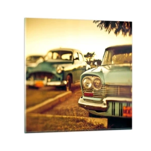 Obraz na szkle - Poczekamy, zobaczymy - 70x70 cm