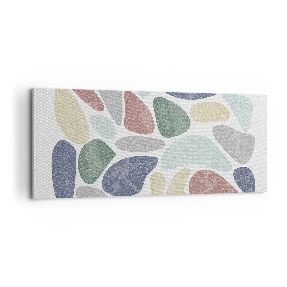 Obraz na płótnie - Mozaika pudrowanych barw - 100x40 cm