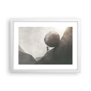 Plakat w białej ramie - Wierzę wbrew nadziei - 40x30 cm