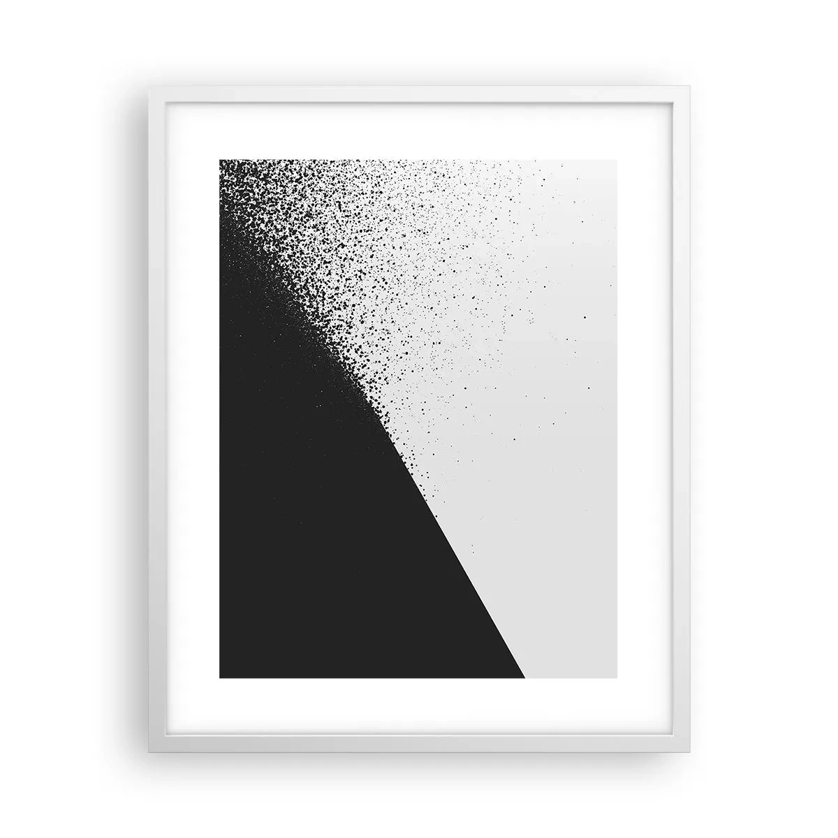Plakat w białej ramie - Coraz szybciej, coraz więcej - 40x50 cm