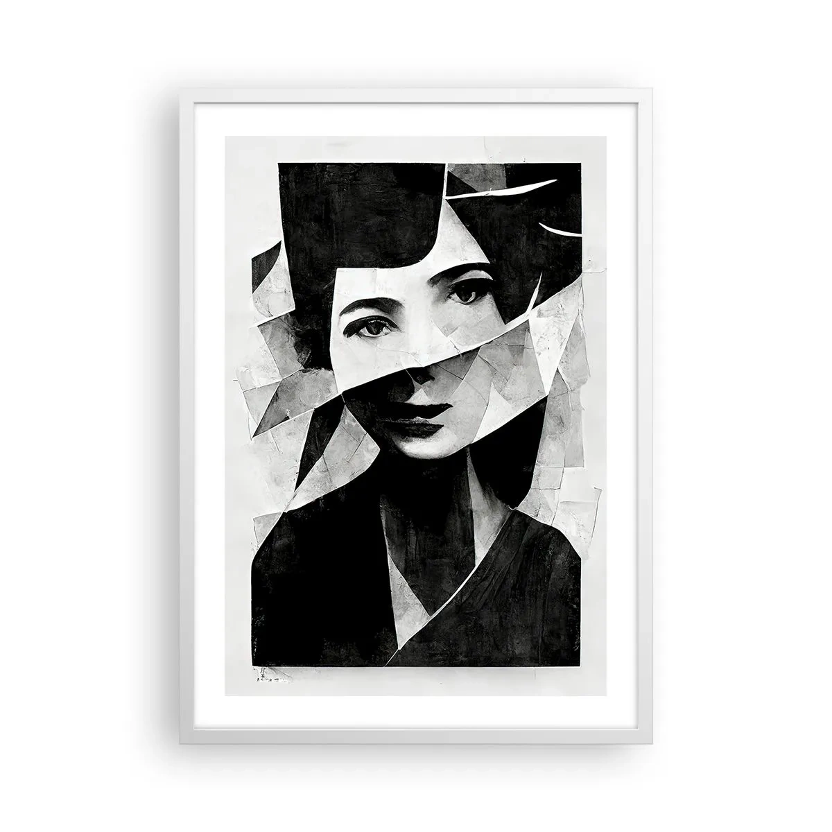 Plakat w białej ramie - Naprawdę jaka jesteś… - 50x70 cm