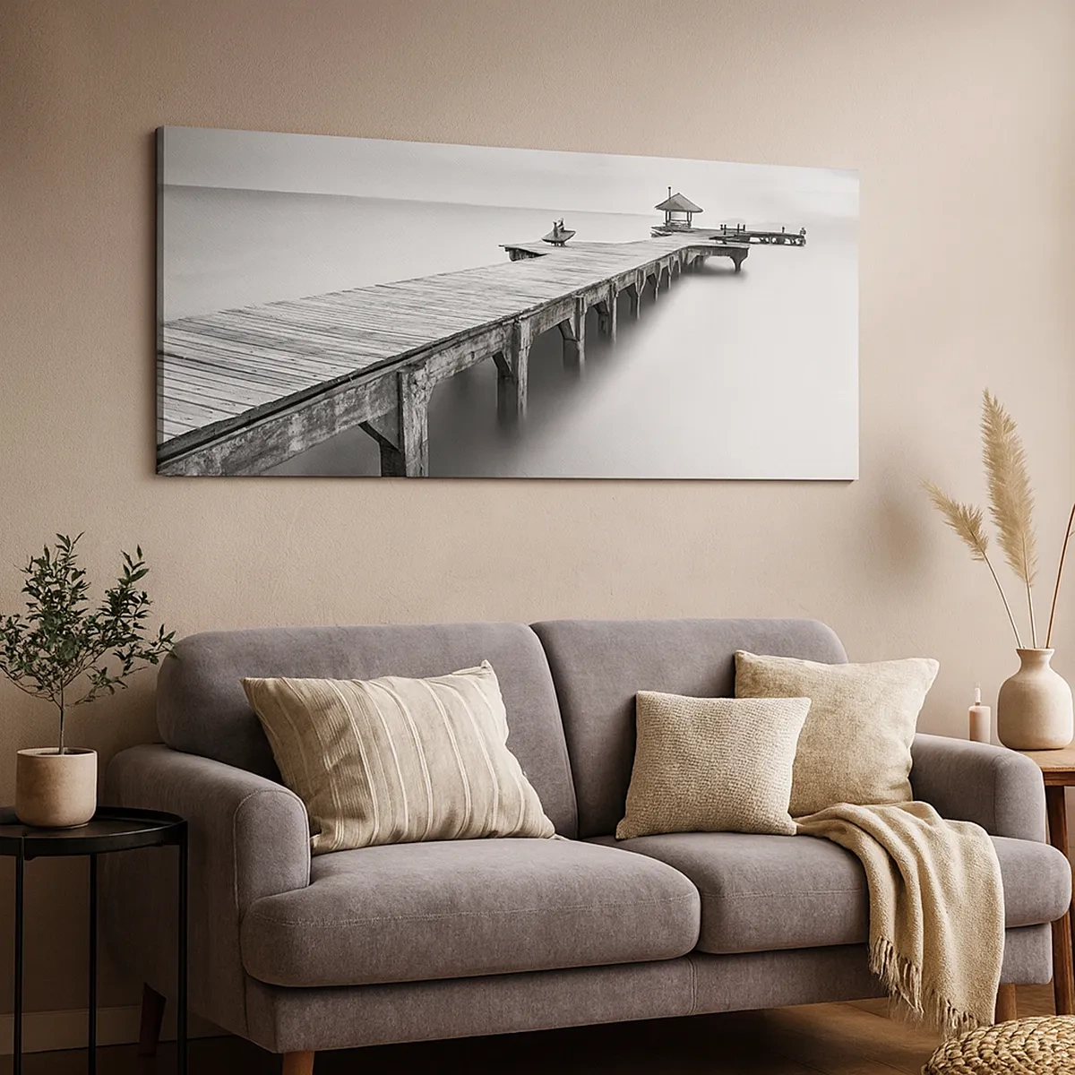 Obraz na płótnie - W siną dal - 30x30 cm