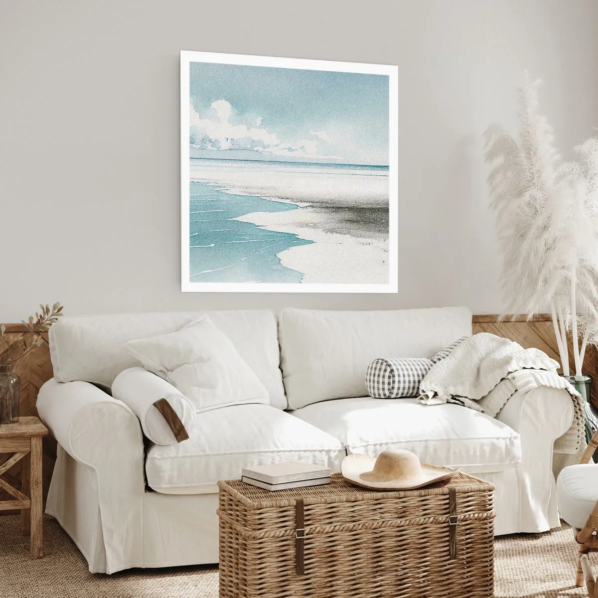 Plakat - Łagodny przypływ - 60x60 cm