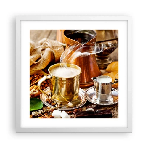 Plakat w białej ramie - Miłego dnia! - 40x40 cm