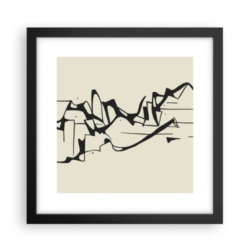 Plakat w czarnej ramie - Być może pejzaż - 30x30 cm