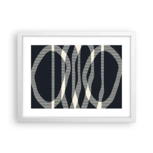 Plakat w białej ramie - Próba przełamania ciemności - 40x30 cm