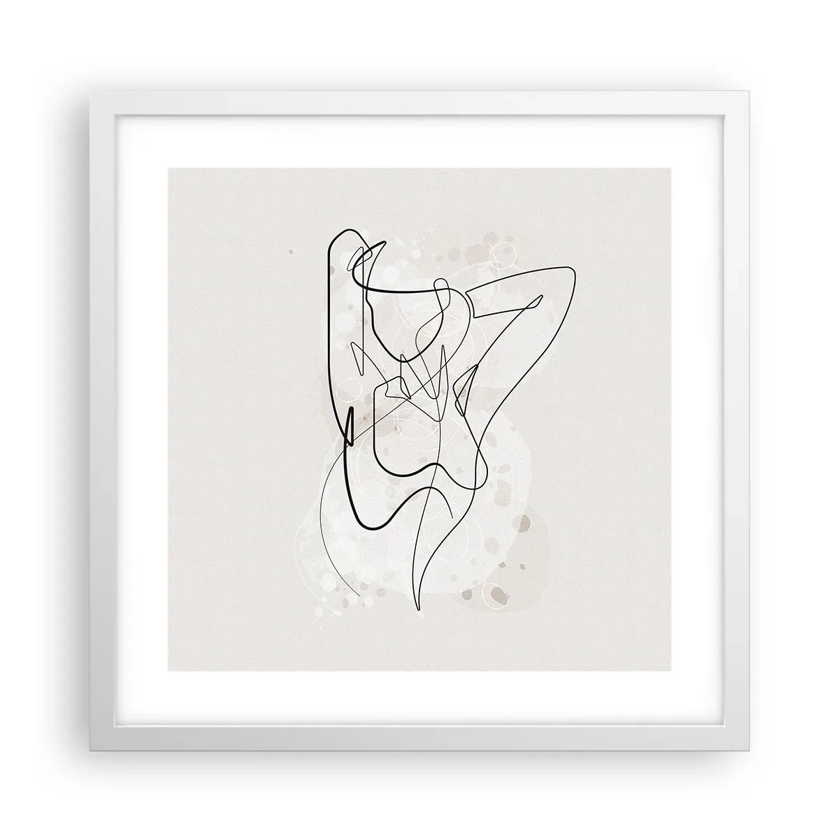 Plakat w białej ramie - Sztuka uwodzenia - 40x40 cm