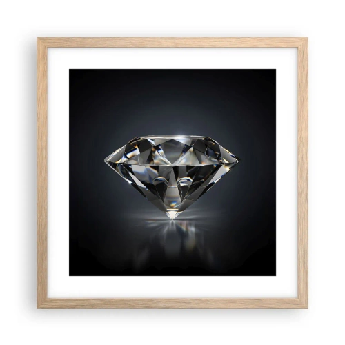 Plakat w ramie jasny dąb - Best girls friend - 40x40 cm