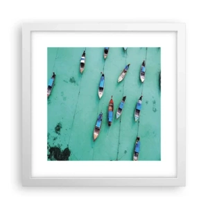 Plakat w białej ramie - W radosnym oczekiwaniu - 30x30 cm