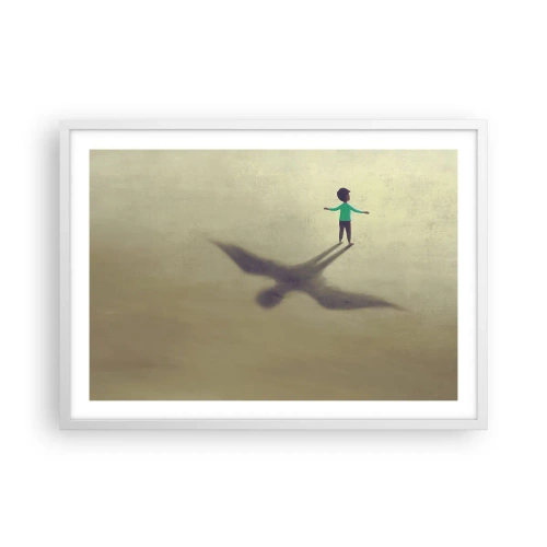 Plakat w białej ramie - Bohater przyszłości - 70x50 cm