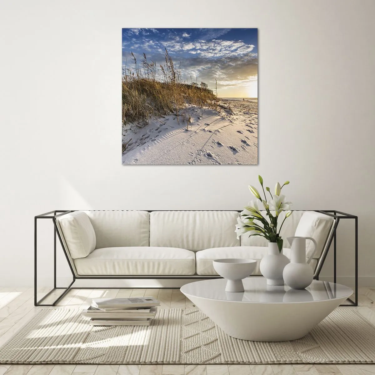 Obraz na szkle - Zaproszenie na spacer - 60x60 cm