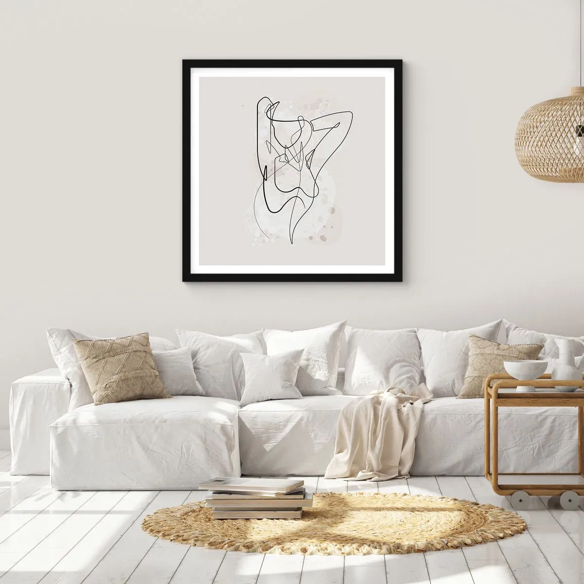 Plakat w czarnej ramie - Sztuka uwodzenia - 50x50 cm