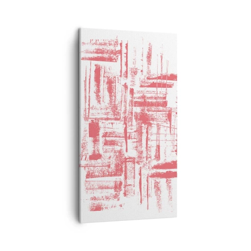 Obraz na płótnie - Czerwone miasto - 45x80 cm