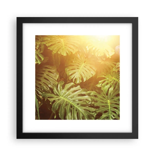 Plakat w czarnej ramie - W zieloność wstąpić… - 30x30 cm