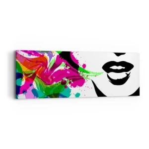 Obraz na płótnie - Opowieść w kolorach tęczy - 90x30 cm