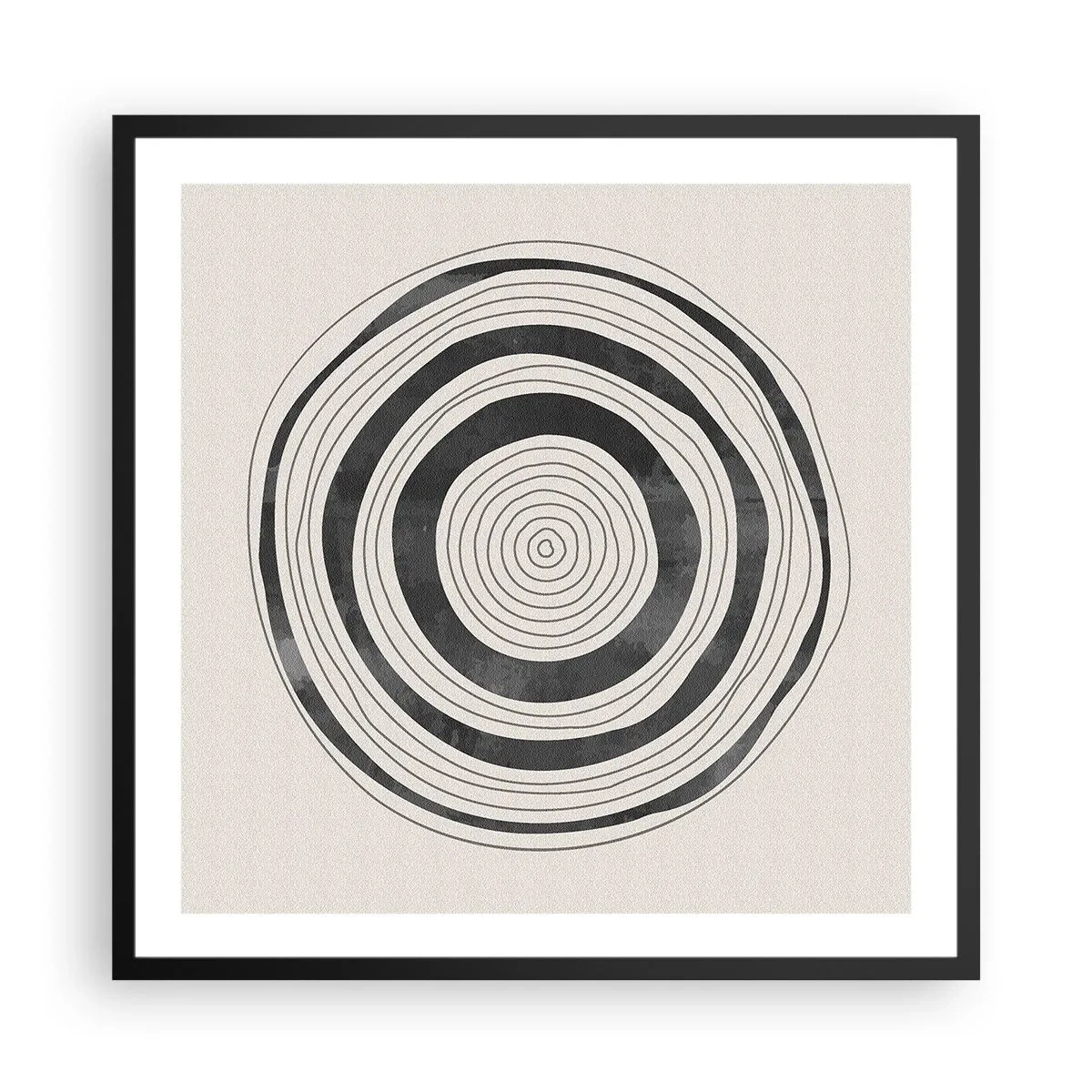 Plakat w czarnej ramie - Ważne to co pomiędzy - 60x60 cm