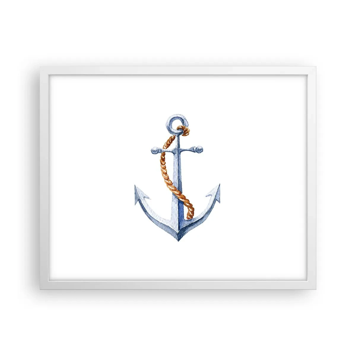 Plakat w białej ramie - Ahoj przygodo! - 50x40 cm
