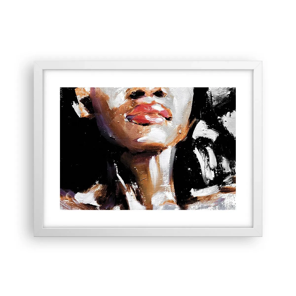 Plakat w białej ramie - Duma bez uprzedzeń - 40x30 cm