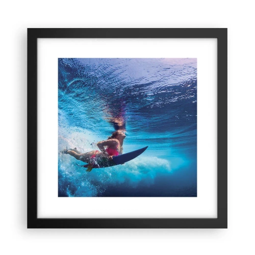 Plakat w czarnej ramie - Głębia radości - 30x30 cm