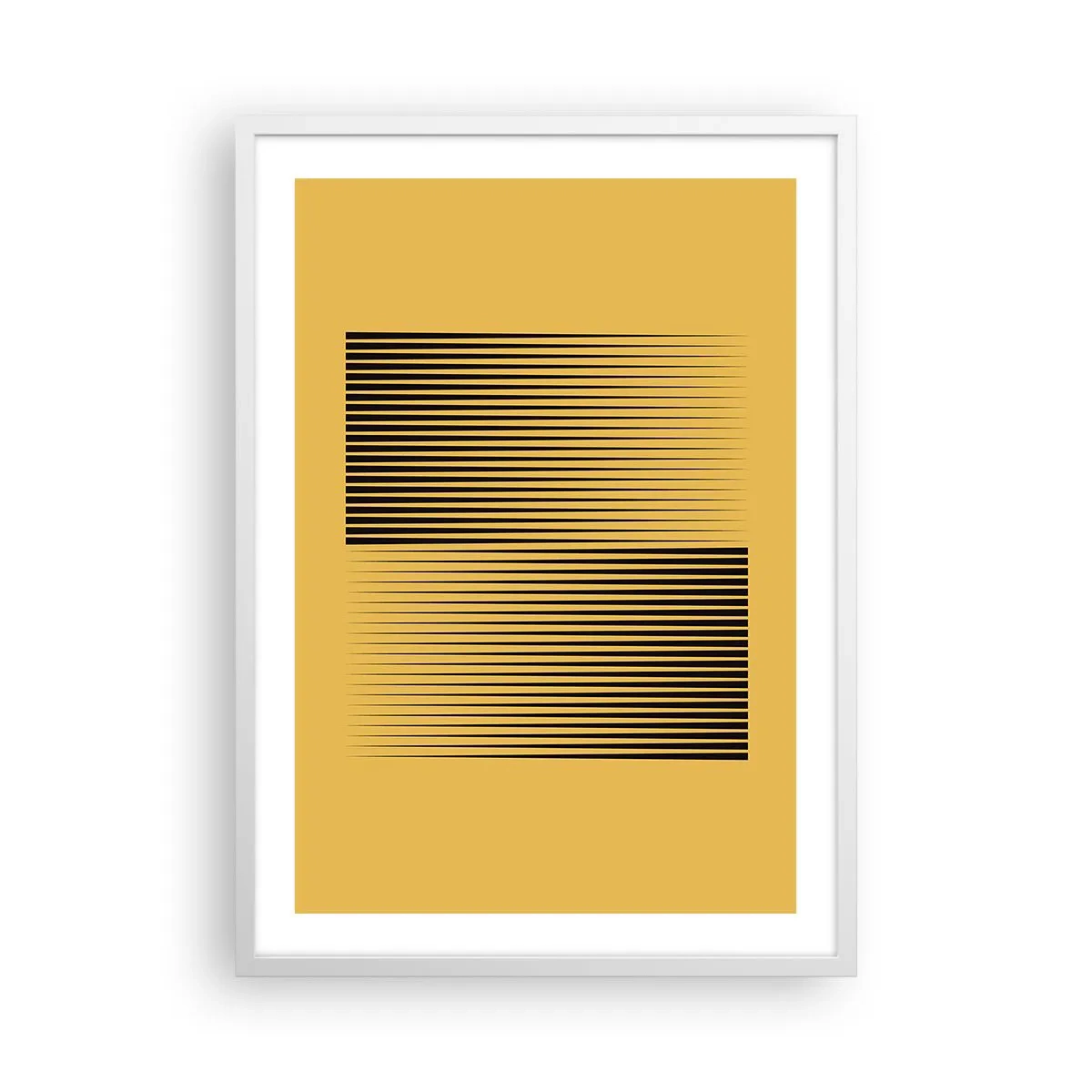 Plakat w białej ramie - Kwadratura przeciwieństw - 50x70 cm