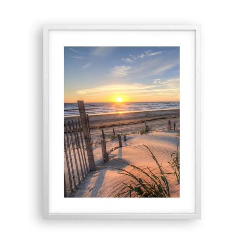 Plakat w białej ramie - Blask i cień wiatru - 40x50 cm