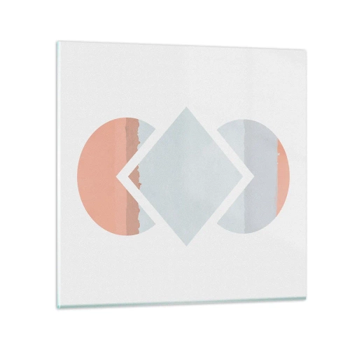 Obraz na szkle - Sytuacja jest jasna - 70x70 cm