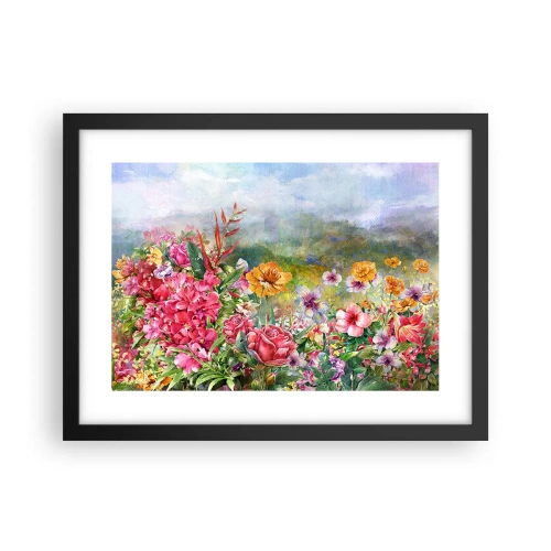 Plakat w czarnej ramie - Ogród, który oszalał - 40x30 cm