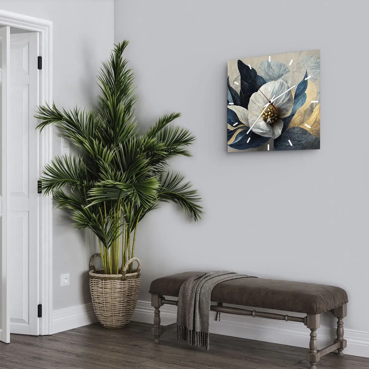 Zegar ścienny - Ma złote serce - 40x40 cm