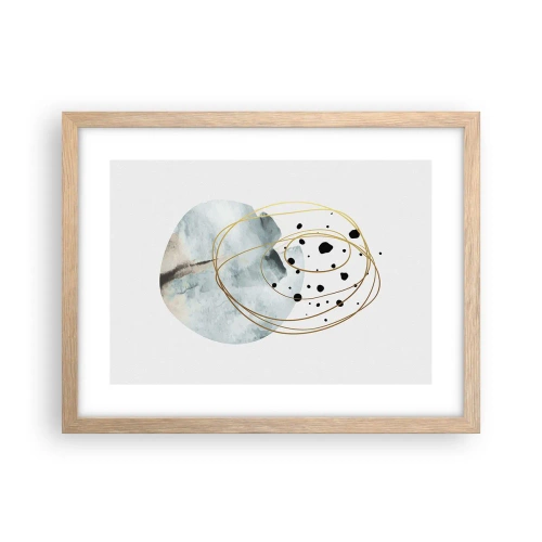 Plakat w ramie jasny dąb - W objęciach przestrzeni - 40x30 cm