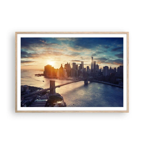 Plakat w ramie jasny dąb - Pomnik kultury Zachodu - 100x70 cm