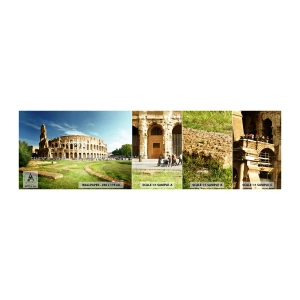Fototapeta Próbka Samoprzylepna Deluxe Sticker - Jeszcze słychać szczęk broni - Koloseum, Rzym, Architektura - 100x30 cm