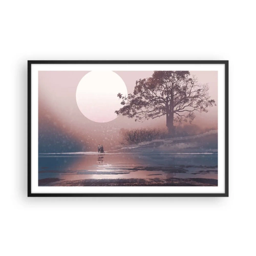 Plakat w czarnej ramie - Nocne dziwy - 91x61 cm