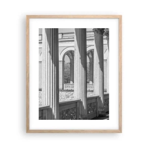 Plakat w ramie jasny dąb - Słoneczna arkada - 40x50 cm