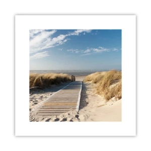 Plakat - Za wydmą, w szumie traw - 30x30 cm