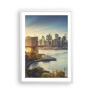 Plakat w białej ramie - Wielkomiejski świt - 50x70 cm