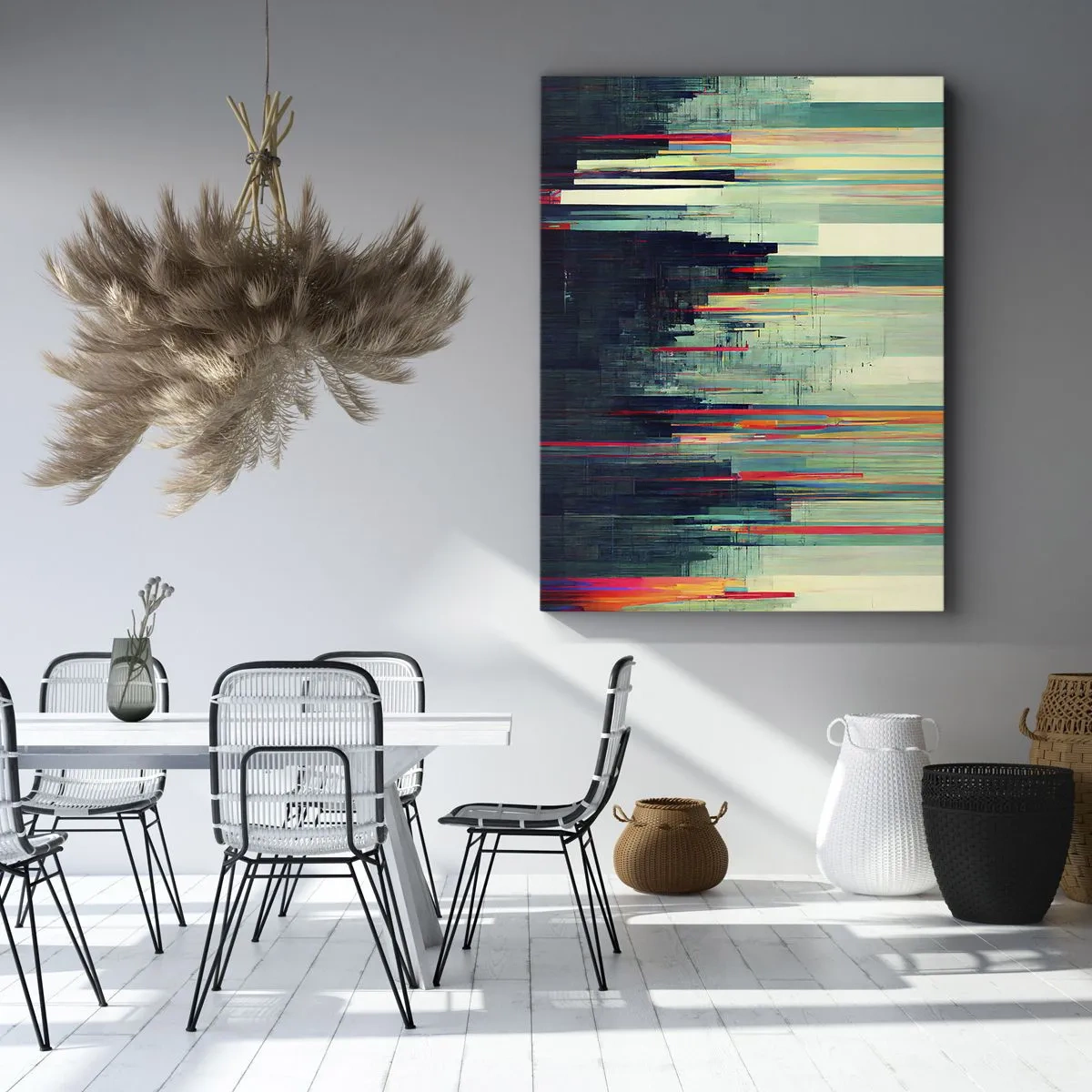 Obraz na płótnie - Futurystyczne miasto - 55x100 cm