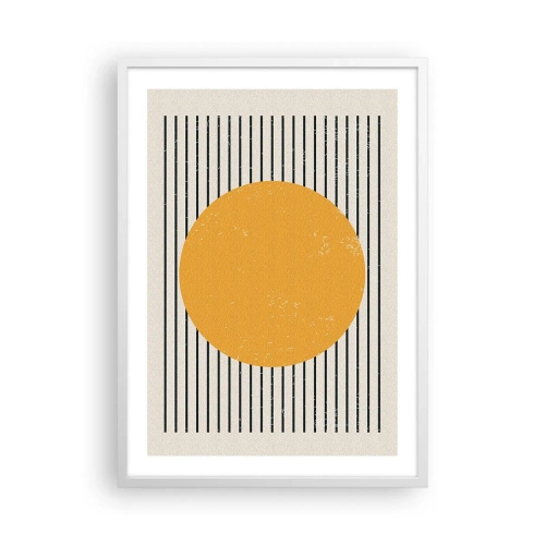 Plakat w białej ramie - Siła prostoty - 50x70 cm