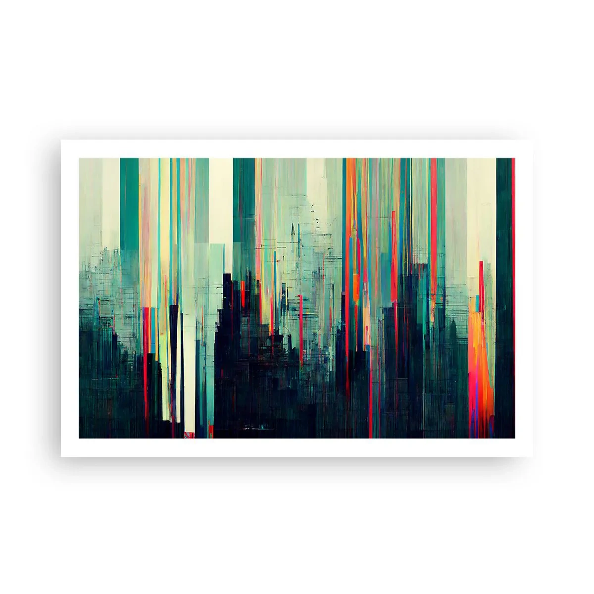 Plakat - Futurystyczne miasto - 91x61 cm