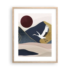 Plakat w ramie jasny dąb - I znowu ZLECIAŁ dzień - 40x50 cm