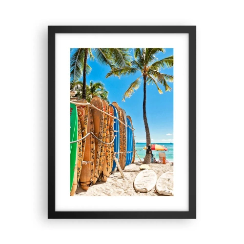 Plakat w czarnej ramie - Słoneczna zabawa - 30x40 cm