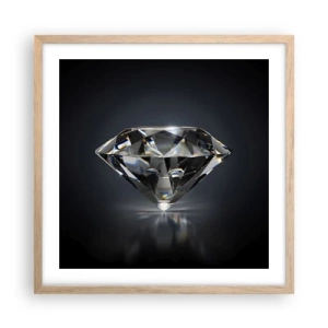 Plakat w ramie jasny dąb - Best girls friend - 50x50 cm