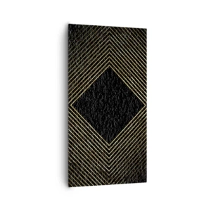 Obraz na płótnie - Geometria w stylu glamour - 65x120 cm