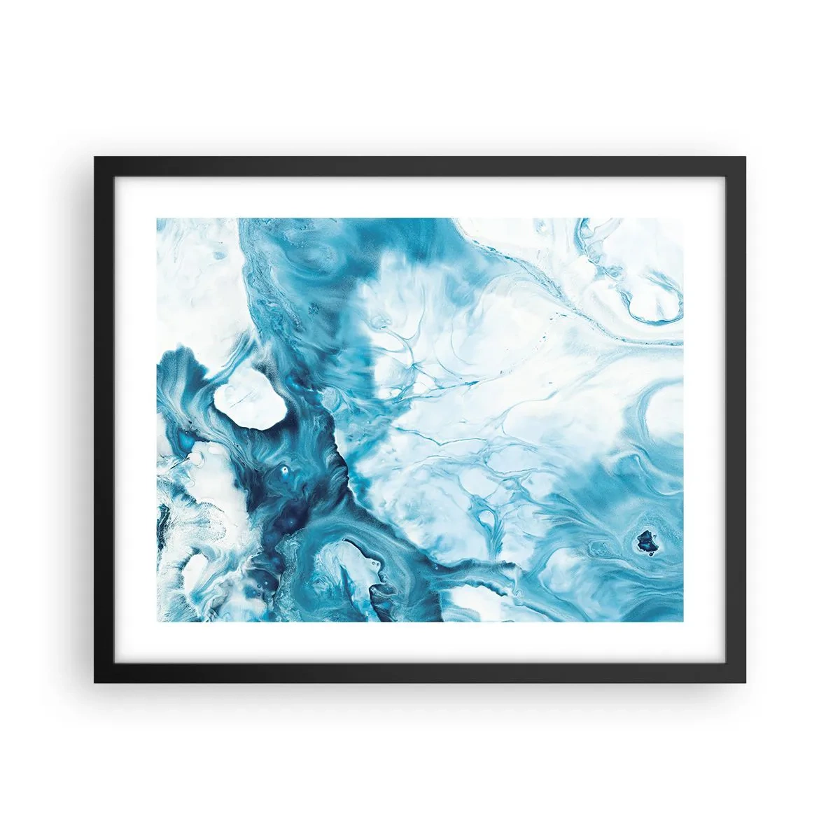 Plakat w czarnej ramie - Koncert błękitu - 50x40 cm